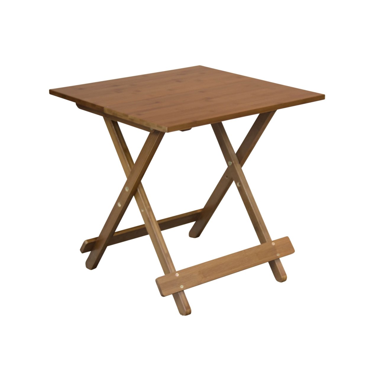 Eccostyle   Solid Bamboo Folding Table - Caramel