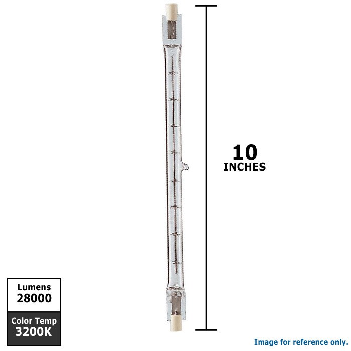 SUNLITE 1500w 240v Double-Ended T3 3200k Clear R7s Halogen Light Bulb