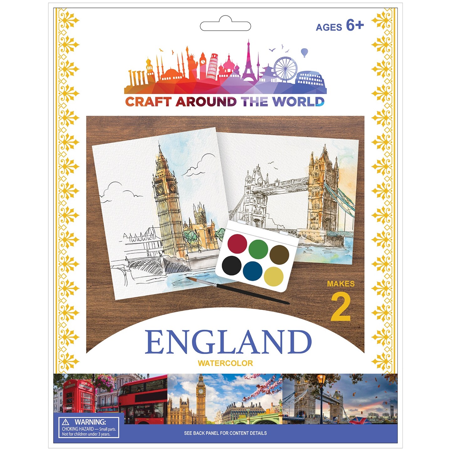 Craft Around The World London Watercolor-Makes 2