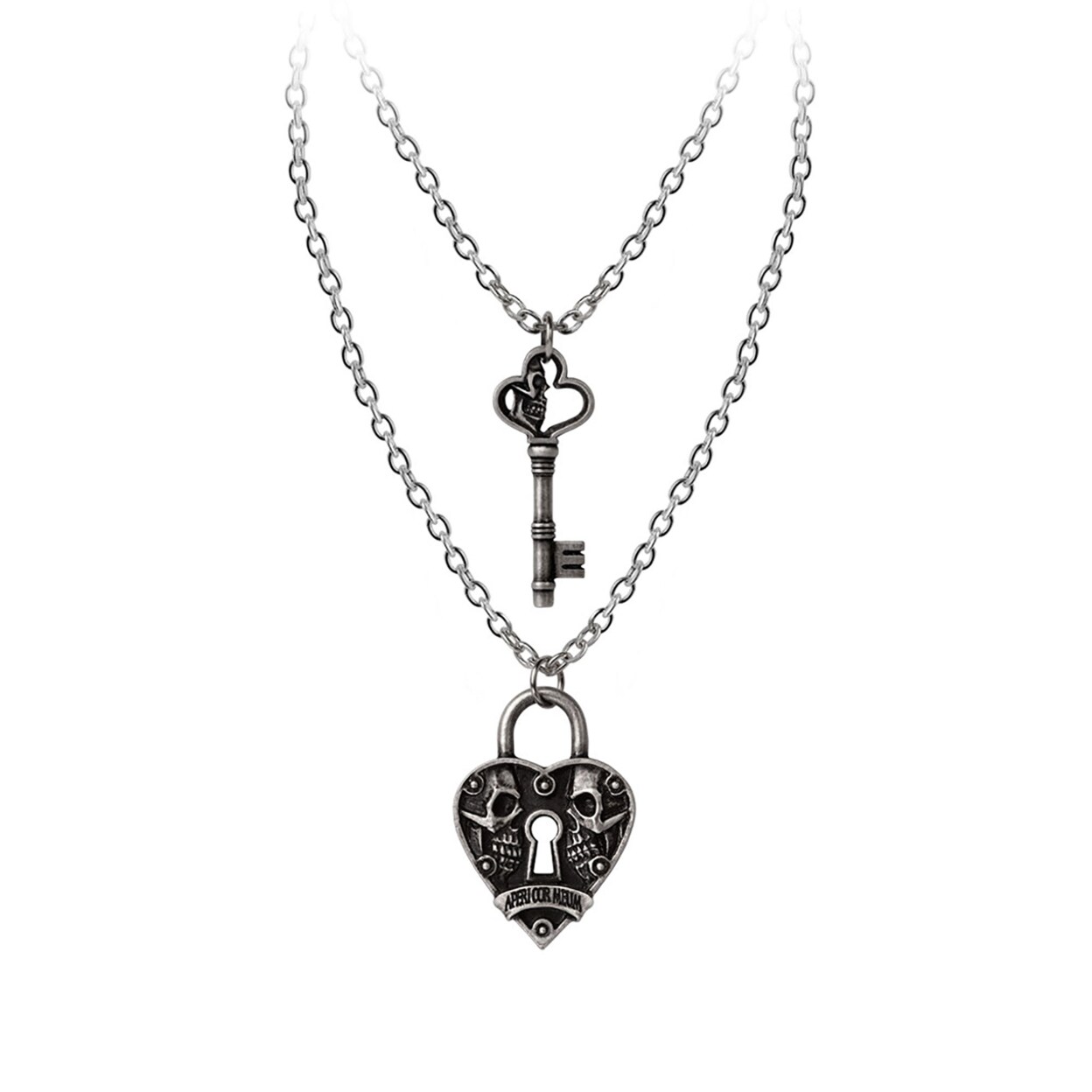 Alchemy Gothic   Key To Eternity Couples Pendants
