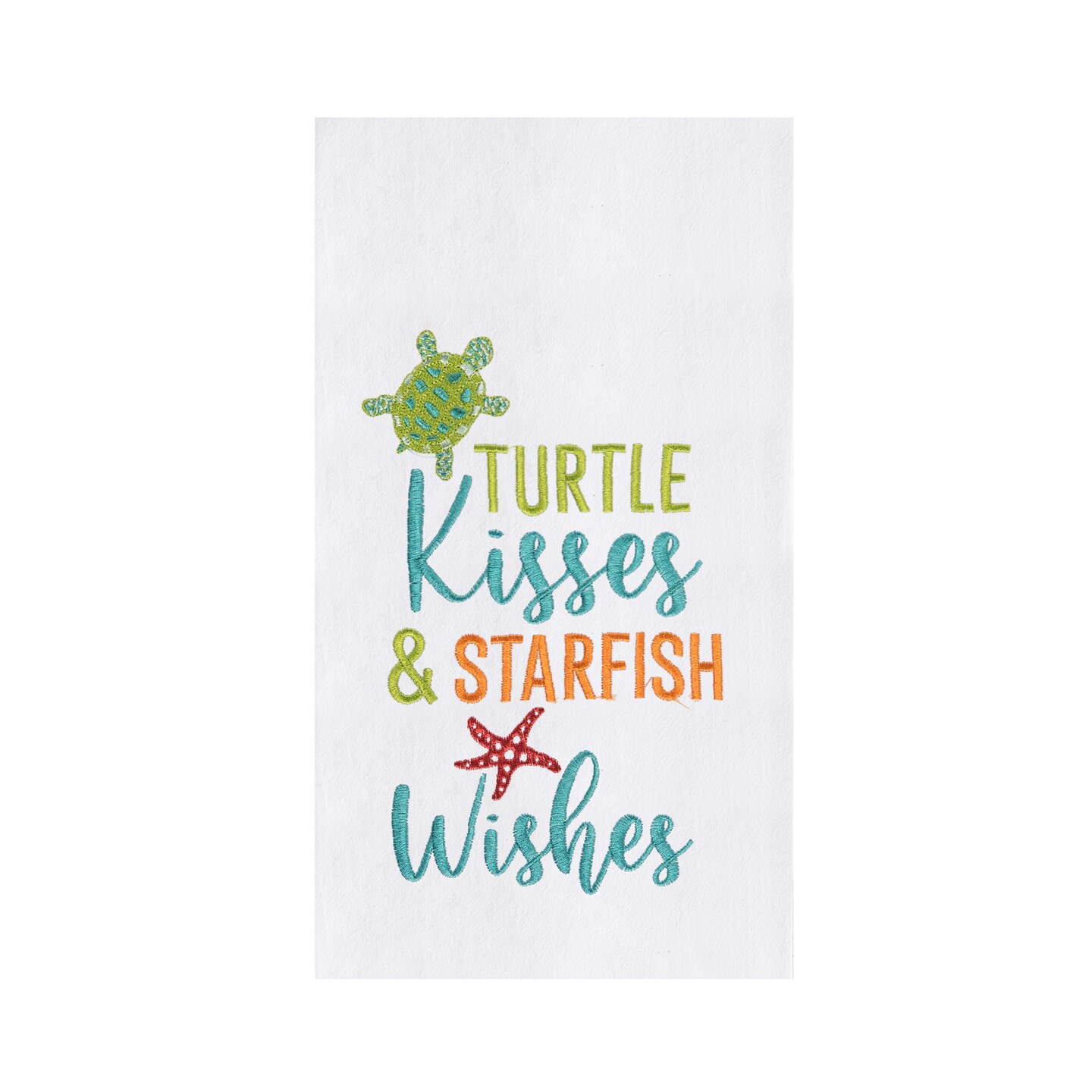 Turtle Kisses &#x26; Starfish Wishes Kitchen Towel