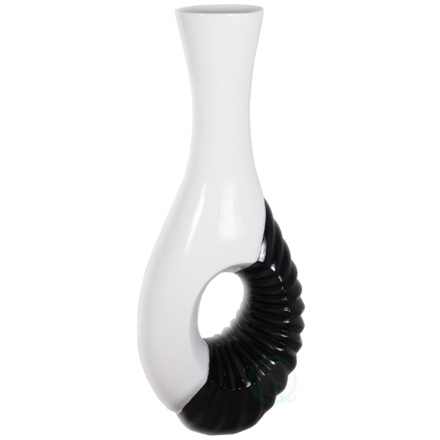 Uniquewise Modern Black and White Large Floor Vase - 43 Inch Tall ...