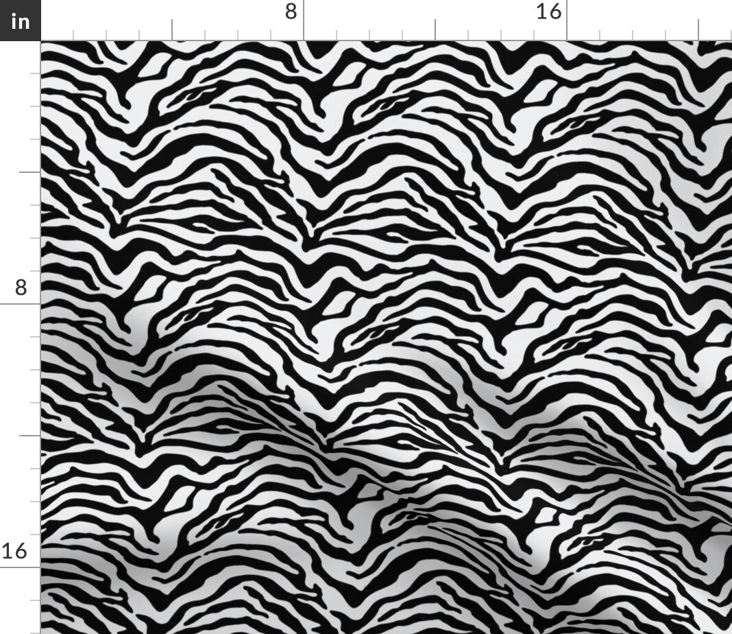 Animal Print Zebra Zoo Safari Animals Exotic Maximalist Stripe Abstract Custom Printed Fabric by Spoonflower Various Fabrics by the Yard or Fat Quarter