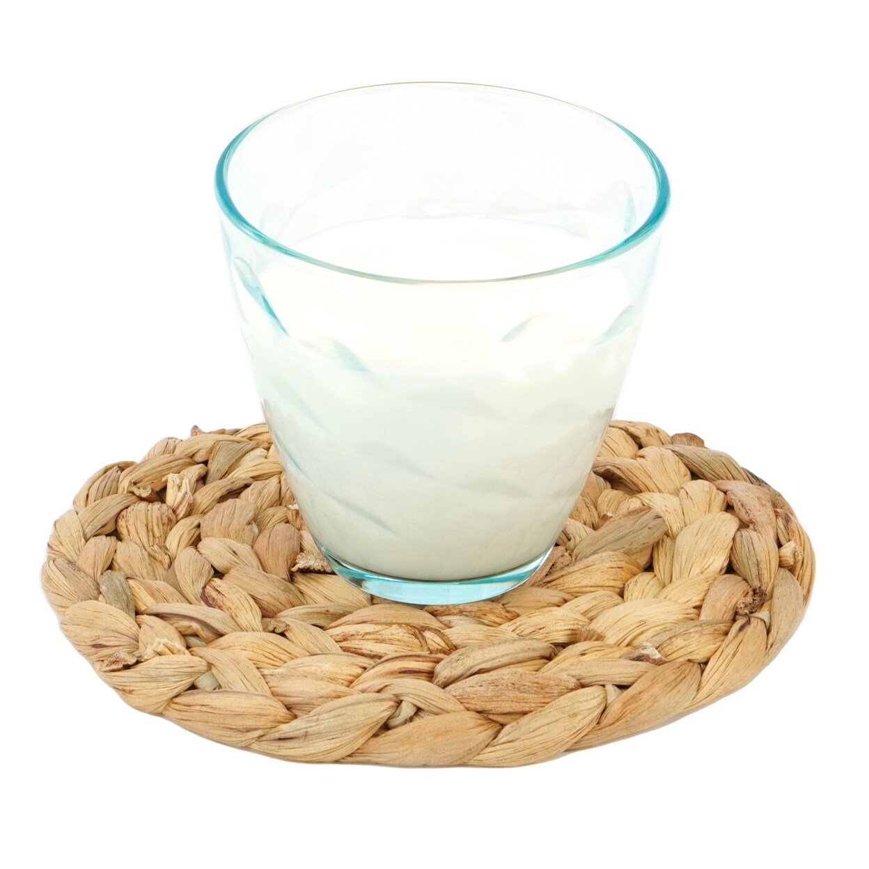 Natural Woven Water Hyacinth Placemats Set Of 4 Round 15-25 Inch Diameter