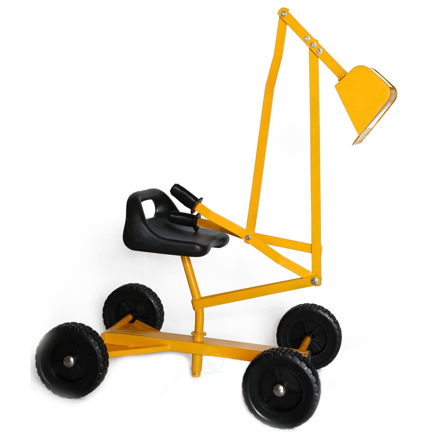 Metal Sand Digger Toy Crane With Wheels 15.7In Durable Construction Kids Toy