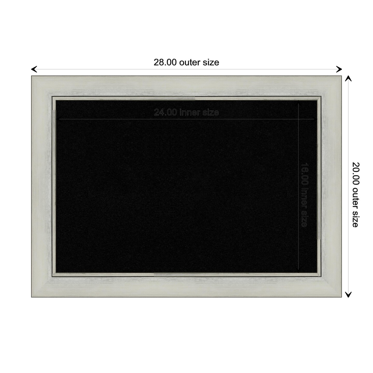 Flair Framed Corkboard, Black Cork