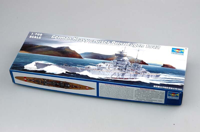 Trumpeter  1/700 Trumpeter 1/700 German Prinz Eugen Heavy Cruiser 1942 Model Kit Plastic Model