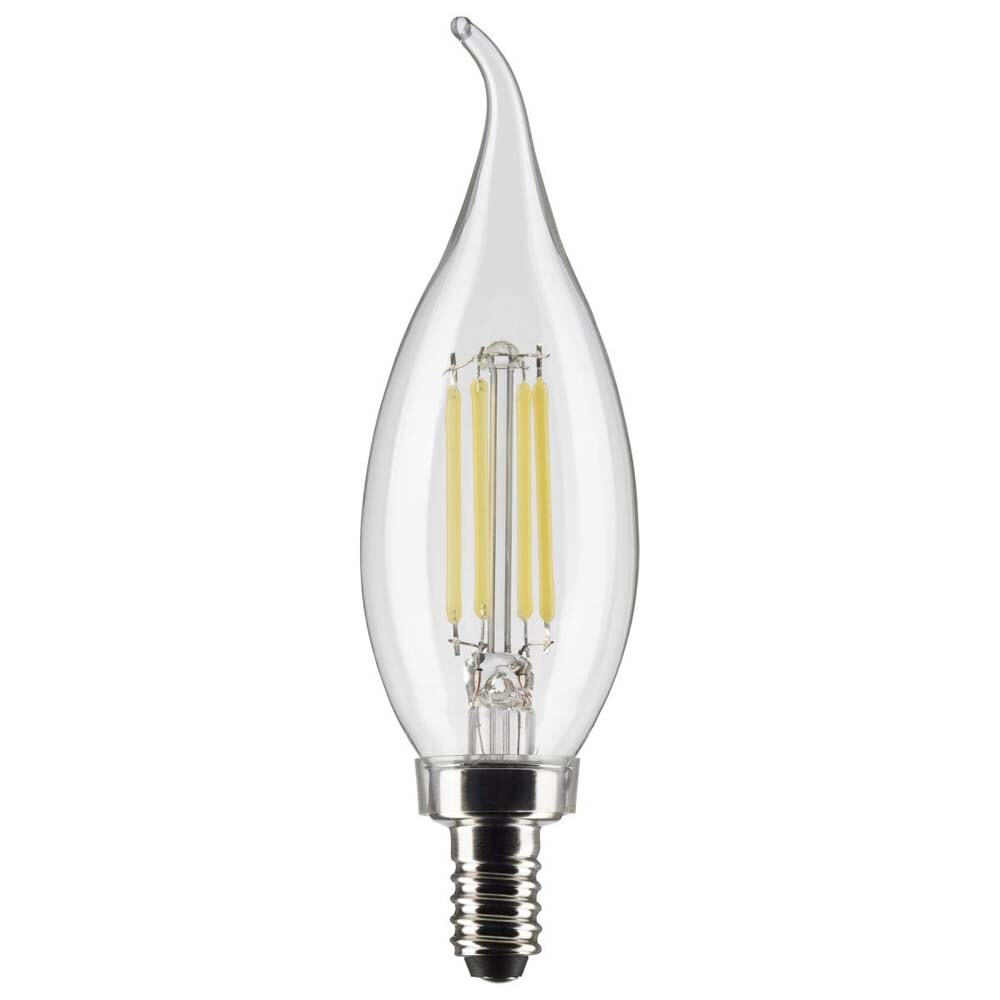 Satco 5.5w CA10 LED 4000K Candelabra Base Dimmable - 60w equiv