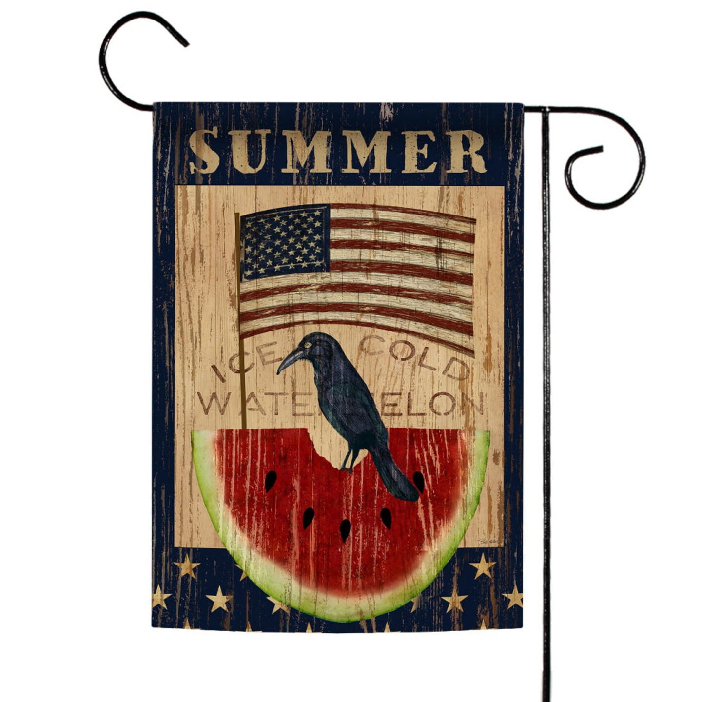 Toland Home Garden Summer Watermelon Patriotic Outdoor Rectangular Mini Garden Flag 18&#x22; x 12.5&#x22;