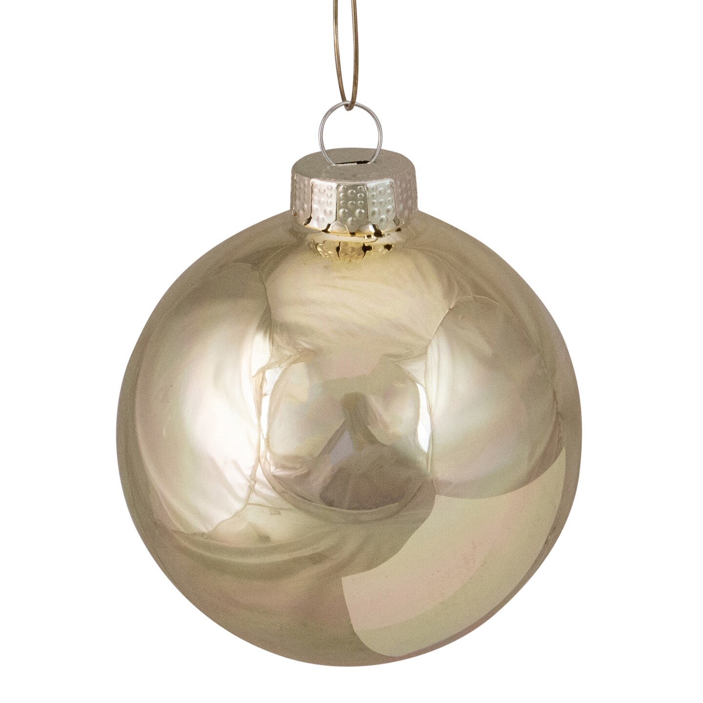 Whitehurst Shiny Glass Christmas Ball Ornaments - 3.25&#x22; (80mm) - Gold - 8ct