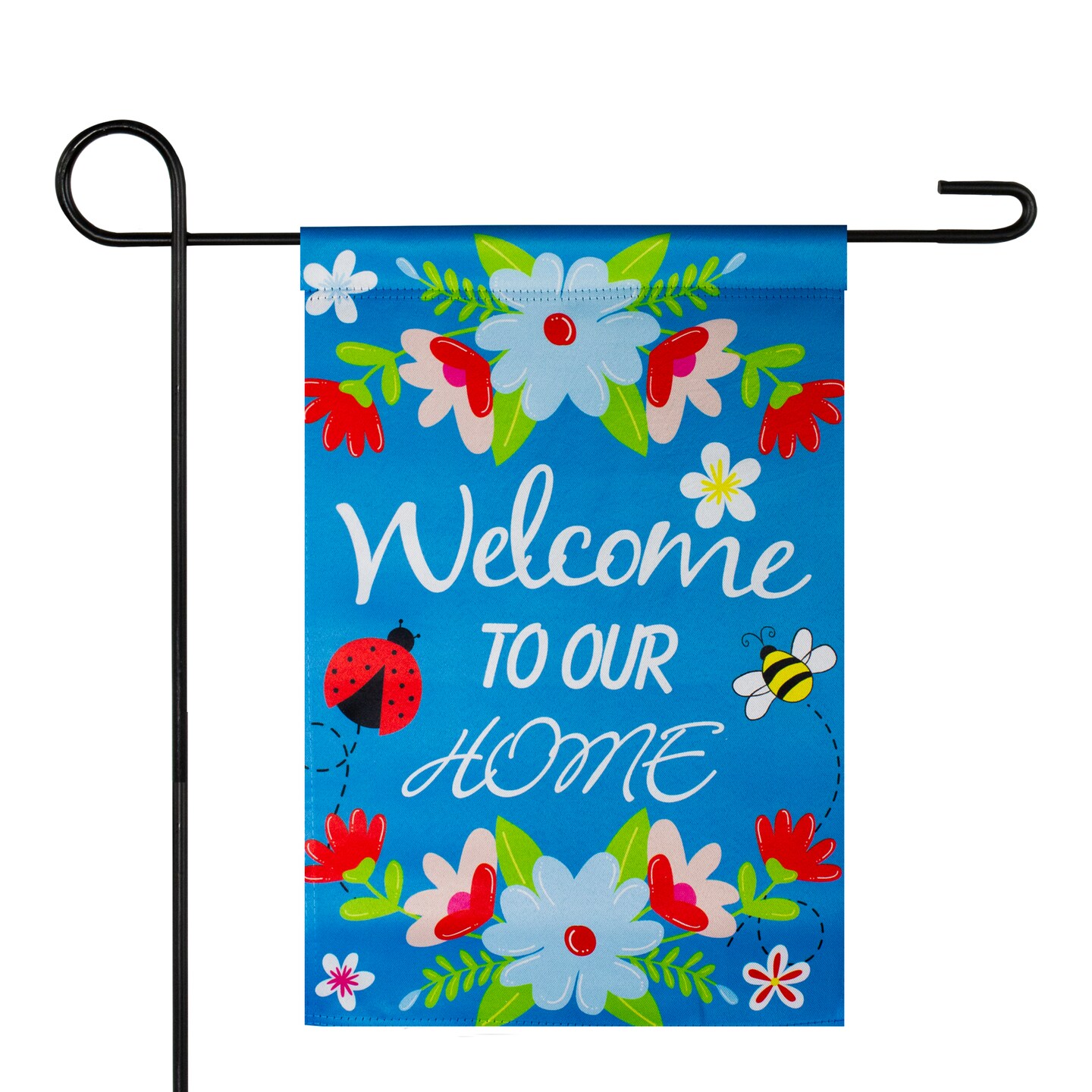 Northlight Welcome to Our House Outdoor Garden Flag - 12.5" x 18"