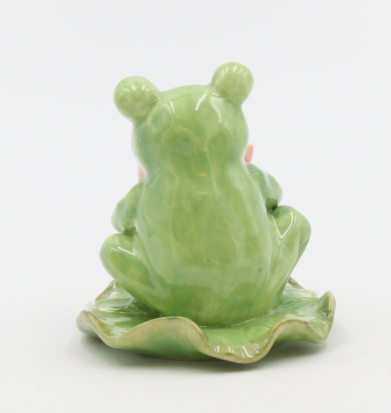Ceramic Frog With Flowers Figurine, Home D&#xE9;cor, Gift for Her, Mom, Spring D&#xE9;cor, Cottagecore, Nature Lover Gift