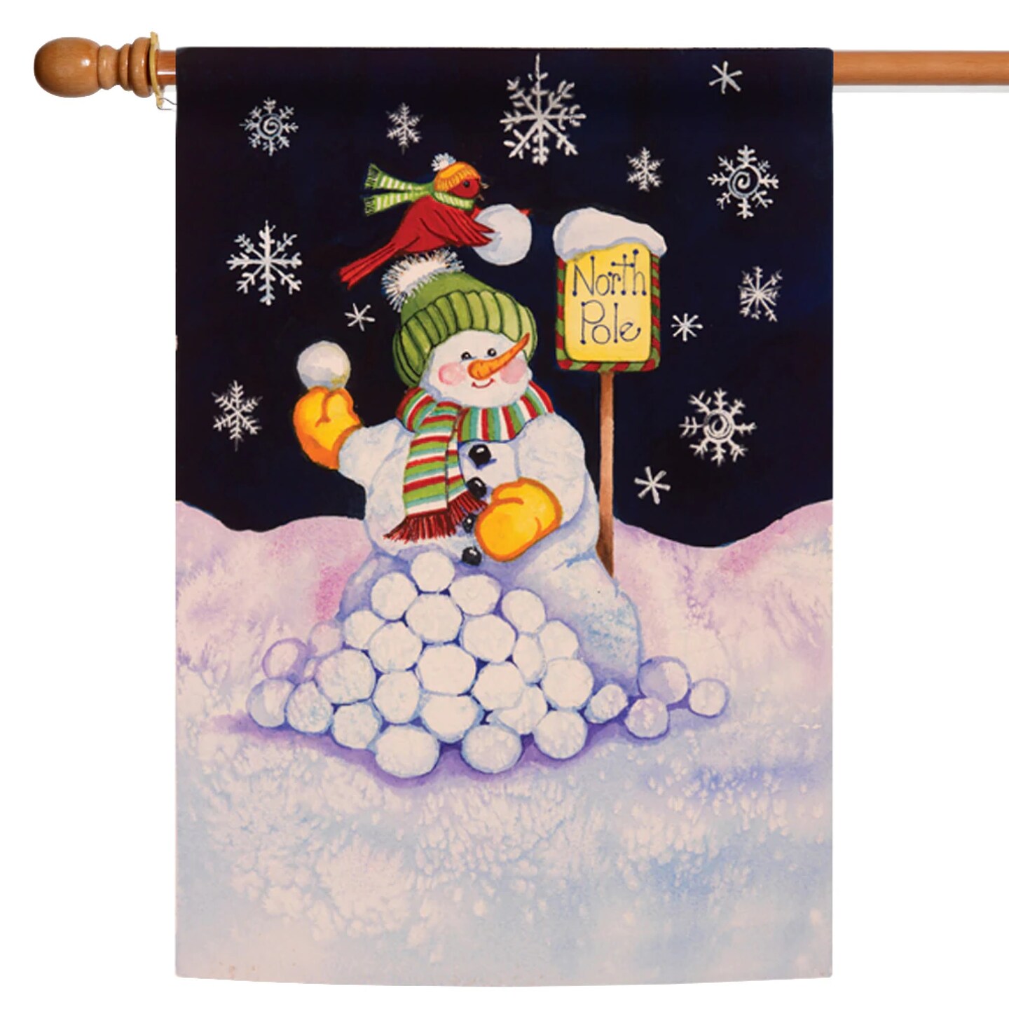 Toland Home Garden Christmas North Pole Outdoor House Flag 40&#x22; x 28&#x22;