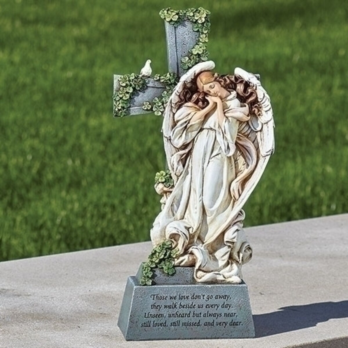 Roman 14&#x22; Irish Memorial Angel Outdoor Garden Statue