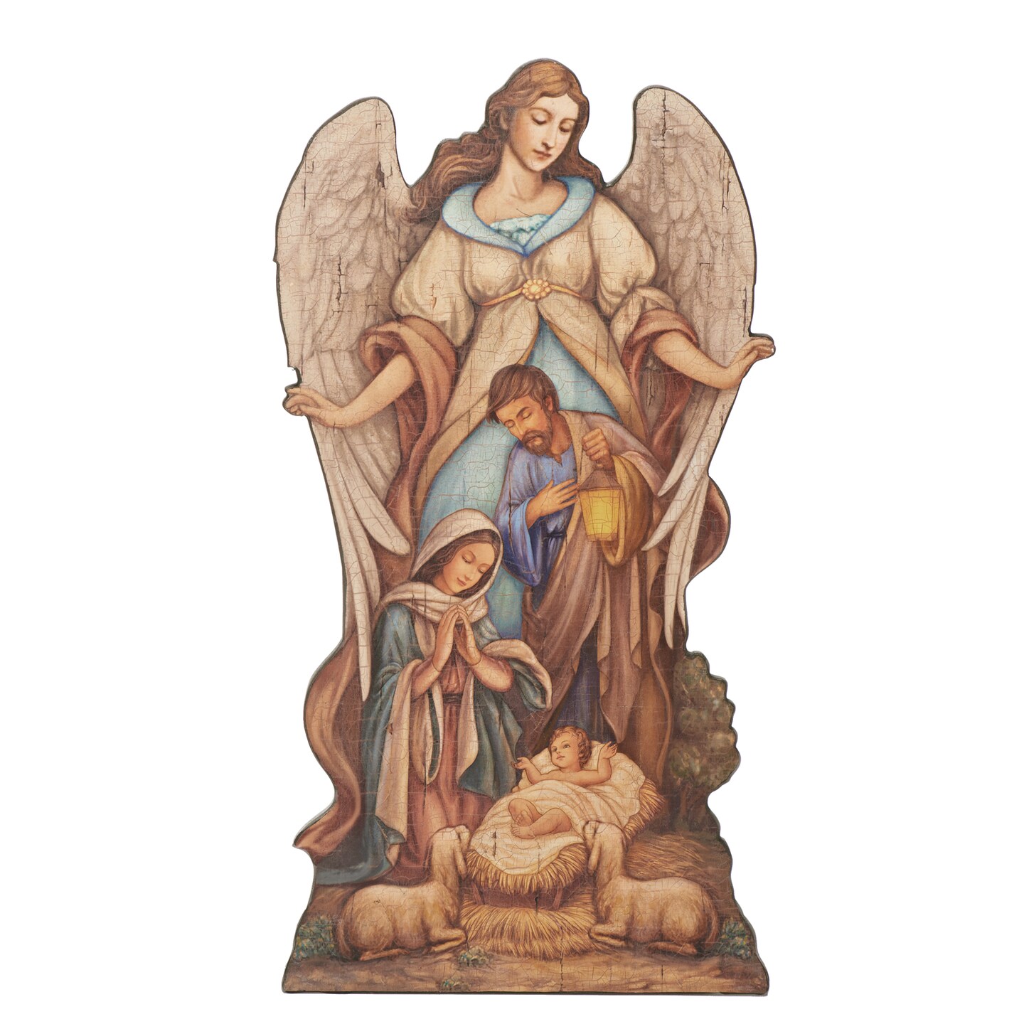Roman Joseph&#x27;s Studio Holy Family with Angel Wall Plaque - 20&#x22;