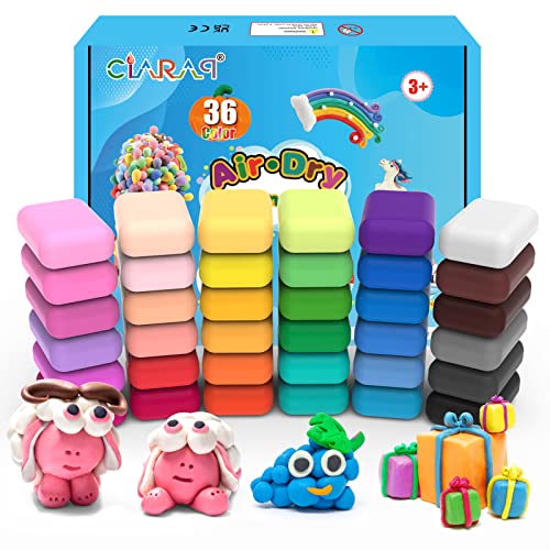  M&G 36 Colors Air Dry Modeling Clay Kit with 3