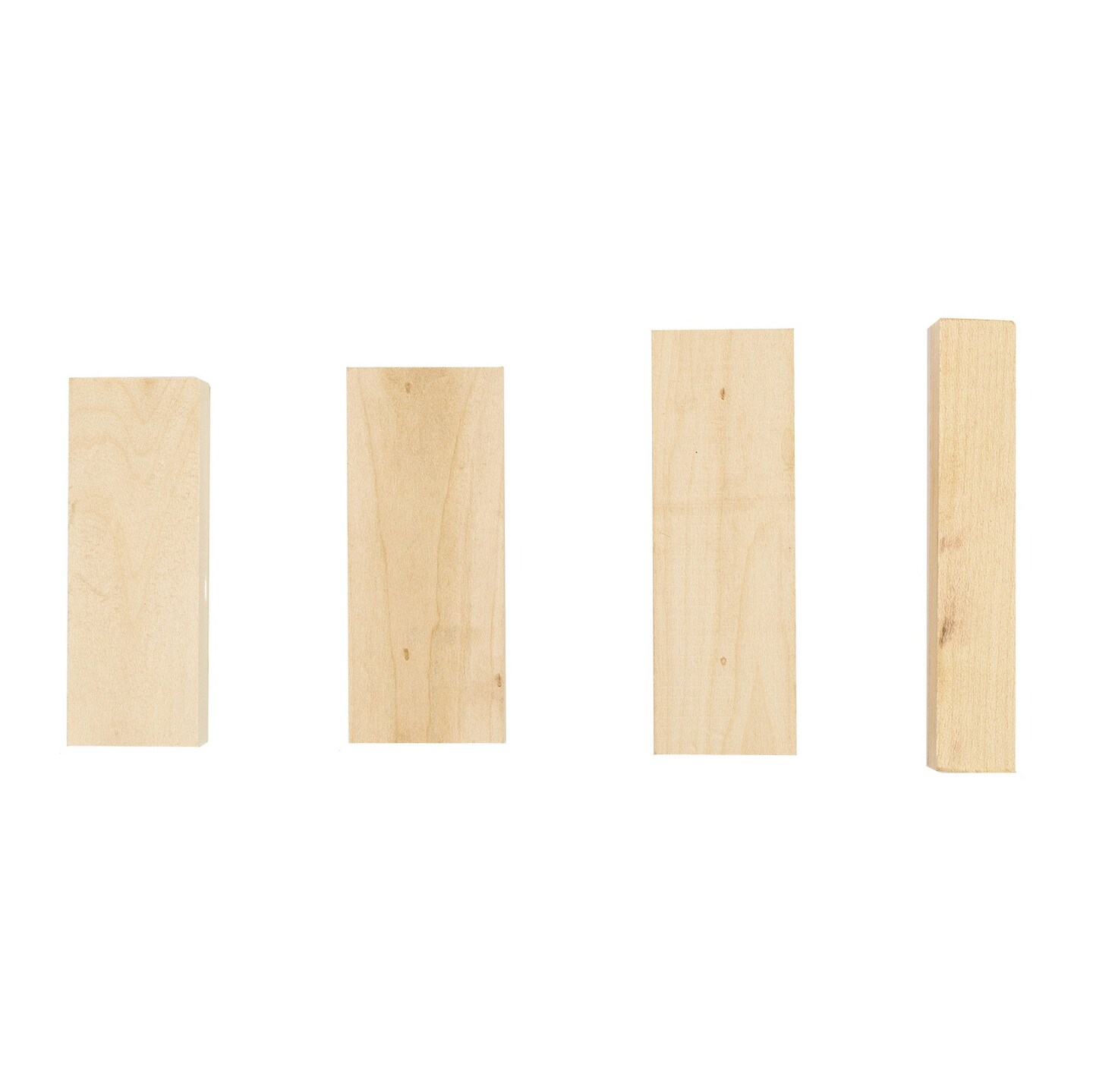 Walnut Hollow Blocks Econo Basswood 6/Pkg-Assorted Sizes