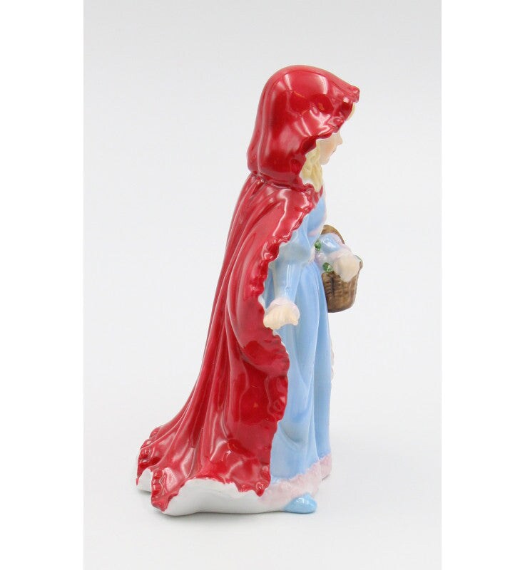 Ceramic Little Red Riding Hood Figurine, Home Decor, Gift for Her, GIft for Daughter