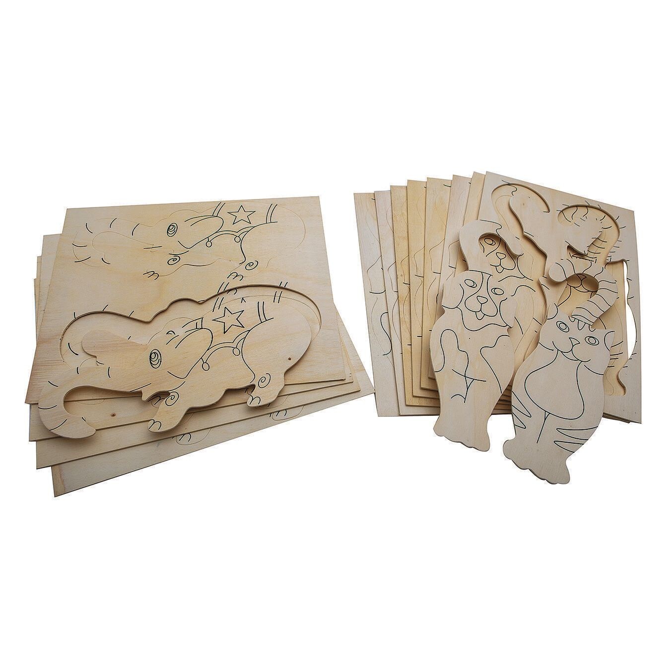 Unfinished Wood Animal Door Hangers (Pack of 24) | Michaels