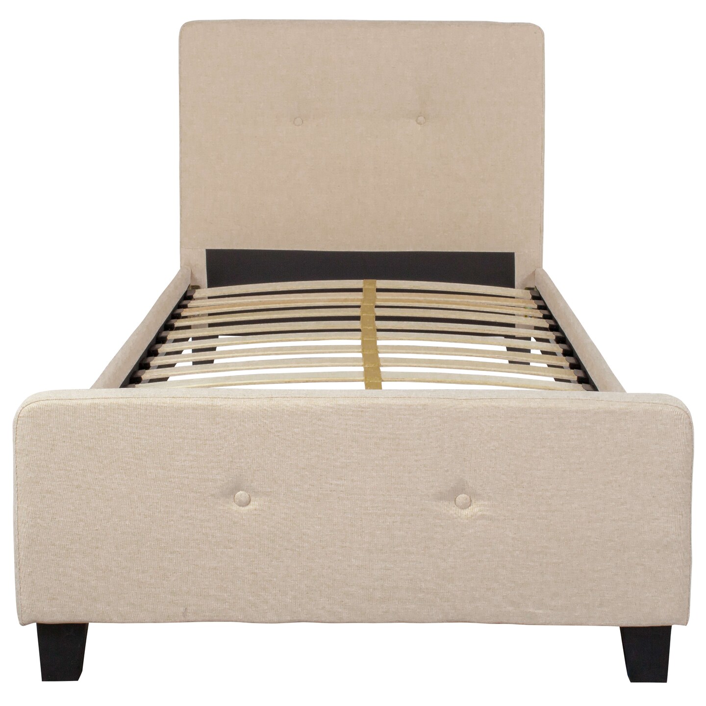 Merrick Lane Clarendon Platform Bed Contemporary Tufted Upholstered Platform Bed with Footboard
