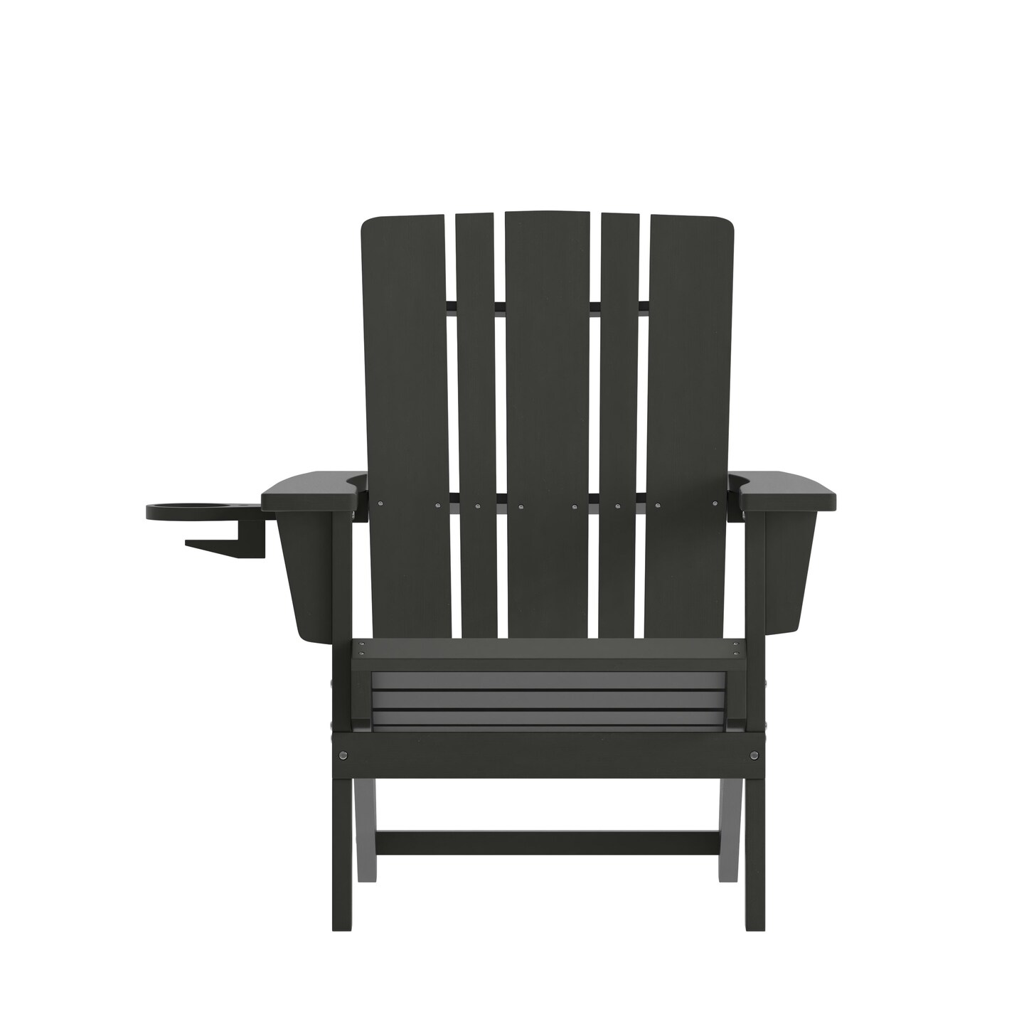 Merrick Lane Ridley Adirondack Chair with Cup Holder, Weather Resistant HDPE Adirondack Chair