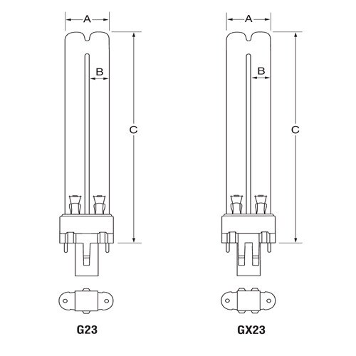 for Hozelock Cyprio Vorton 1000 Germicidal UV Replacement bulb - Ushio OEM bulb