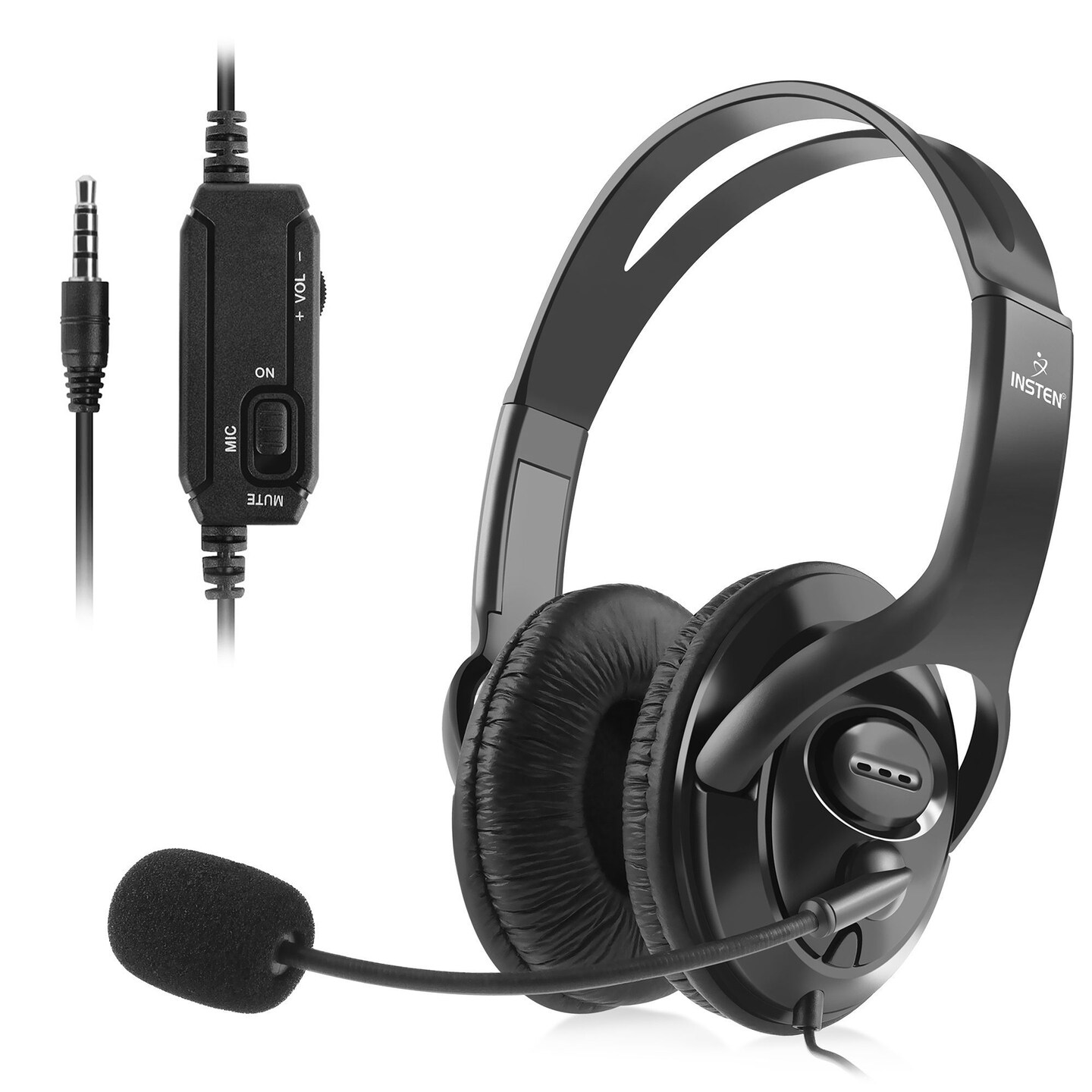 Insten Gaming Headset With Mic Compatible With Nintendo Switch 