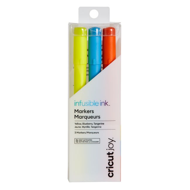 Cricut Joy Infusible Ink Markers 1.0 (3) Yellow, Blueberry, Tangerine