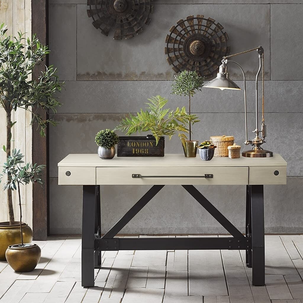 INK+IVY   Lancaster Desk with Antique Cream Finish II122-0451