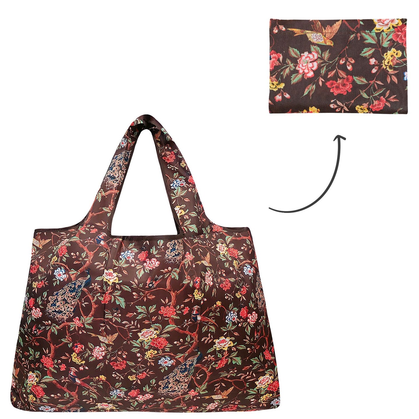 Wrapables Large Foldable Tote Nylon Reusable Grocery Bags