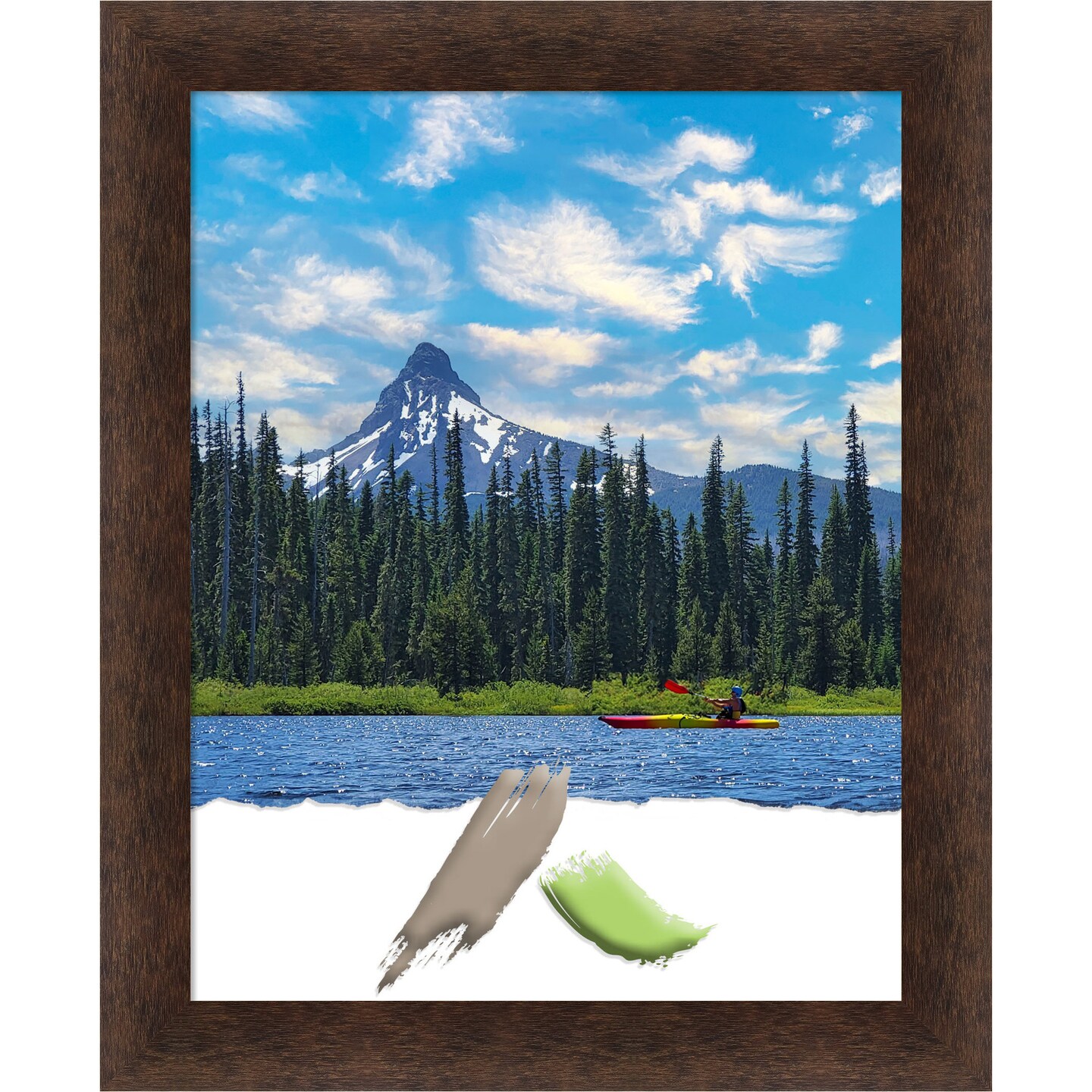 Warm Walnut Wood Picture Frame