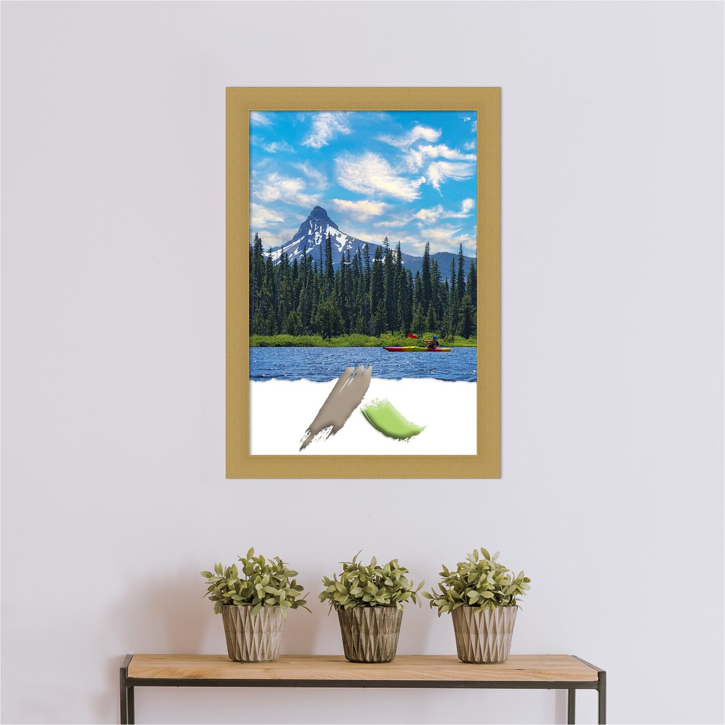 Grace Brushed Gold Picture Frame, Photo Frame, Art Frame