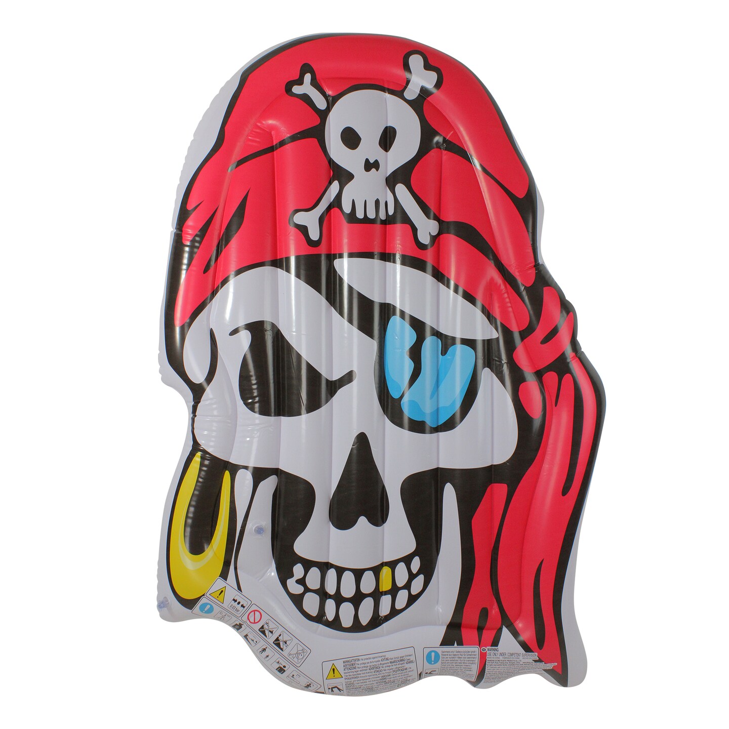 Pool Central 59&#x22; Inflatable Pirate Skull Jumbo Pool Float