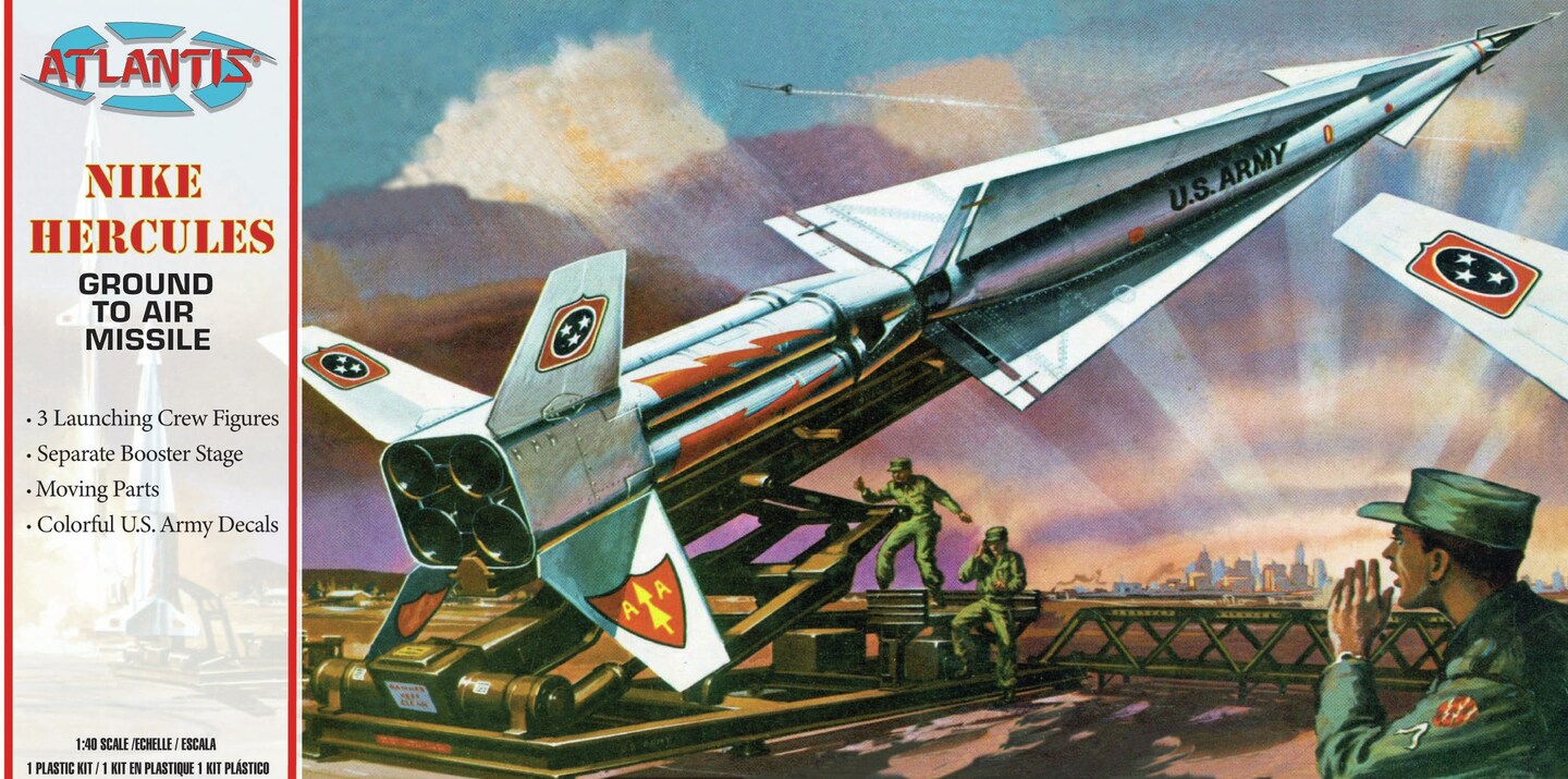 Atlantis Plastic Model Kit-Nike Hercules Missile Us Army
