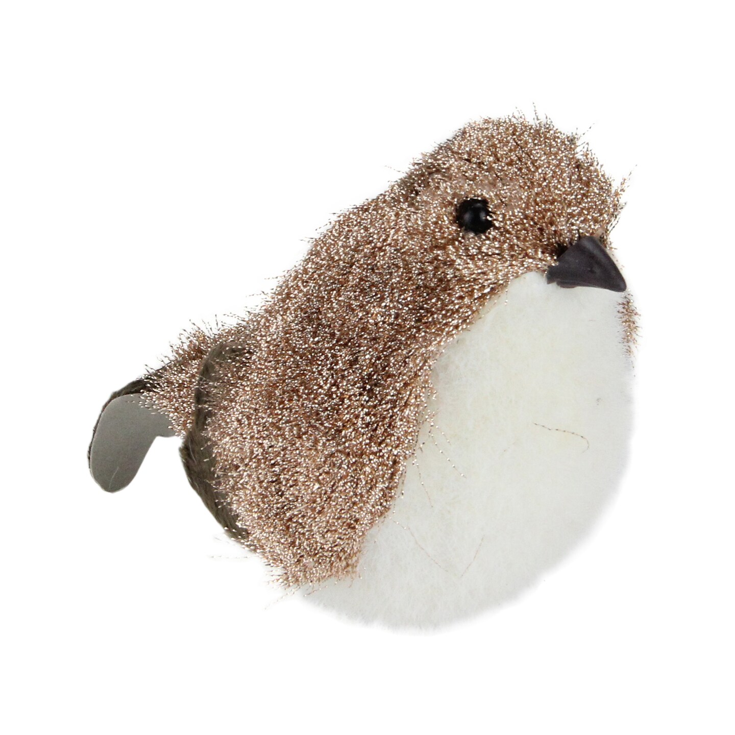 Northlight Sparkle Bird Figure Christmas Decoration - 6.25&#x22; - Brown and White