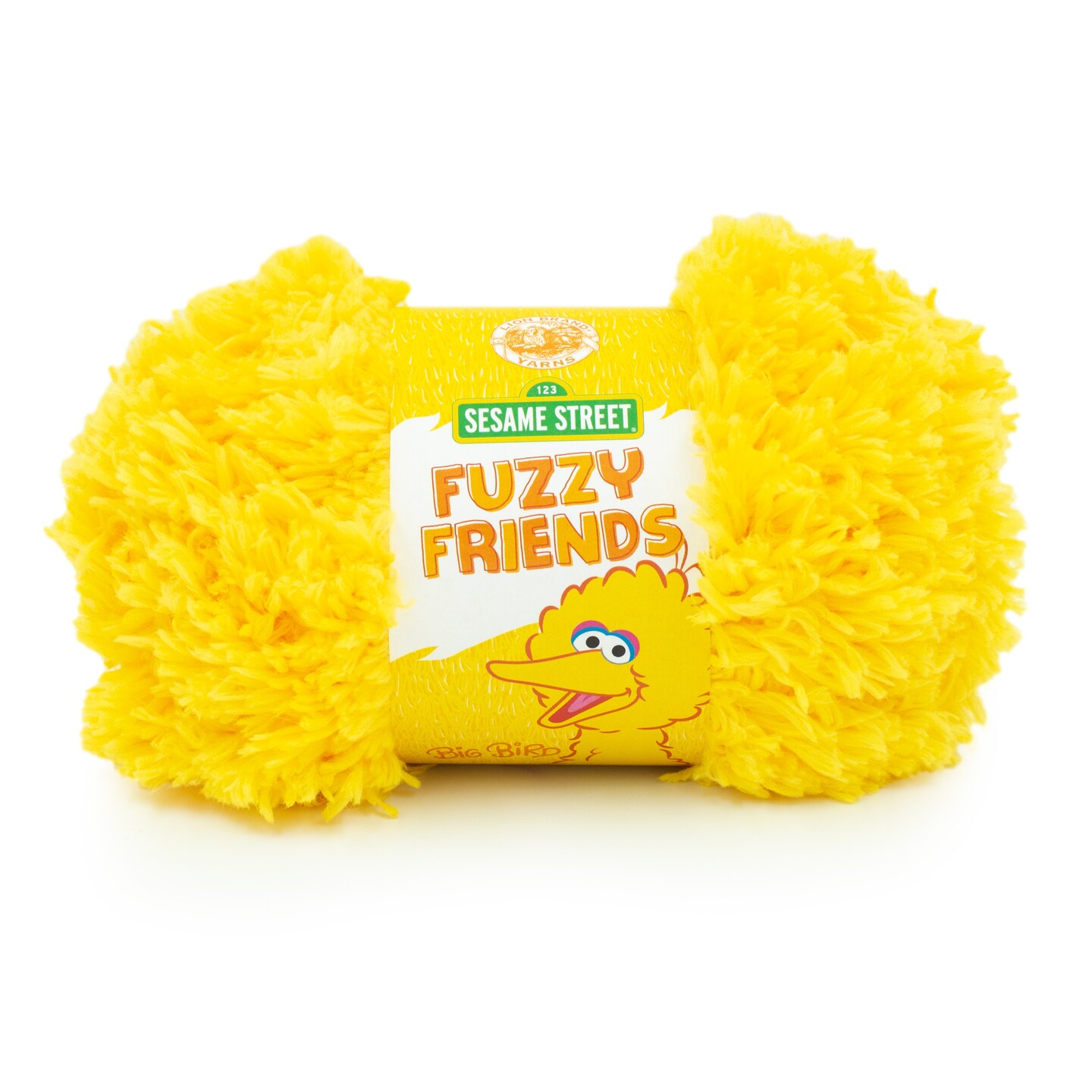 Lion Brand Sesame Street Fuzzy Friends Yarn-Big Bird Yellow