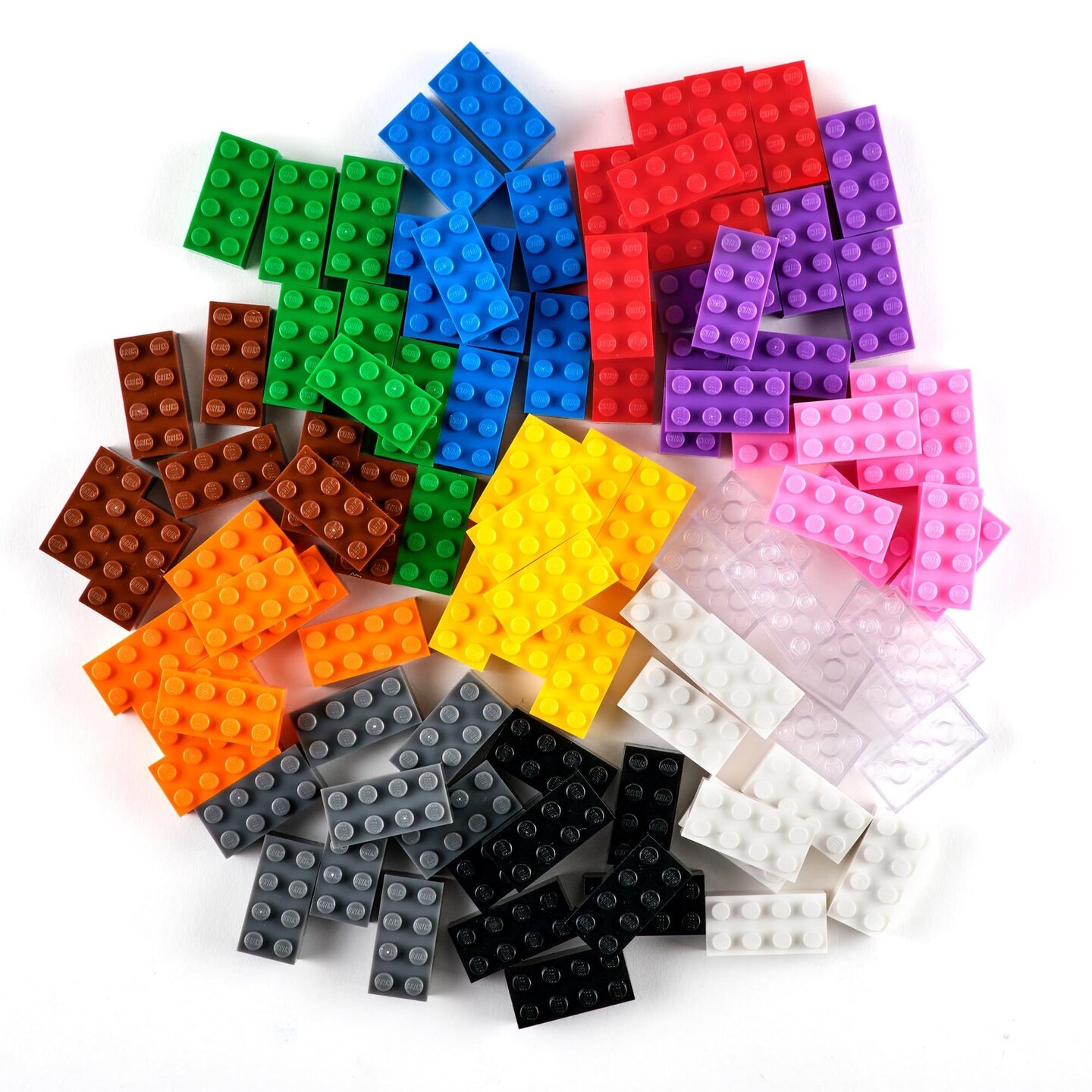Strictly Briks Classic Bricks Starter Kit, 12 Colors, 96 Pieces, 2x4 Inches, Building Creative Play Set for Ages 3 and Up, 100% Compatible with All Major Brick Brands