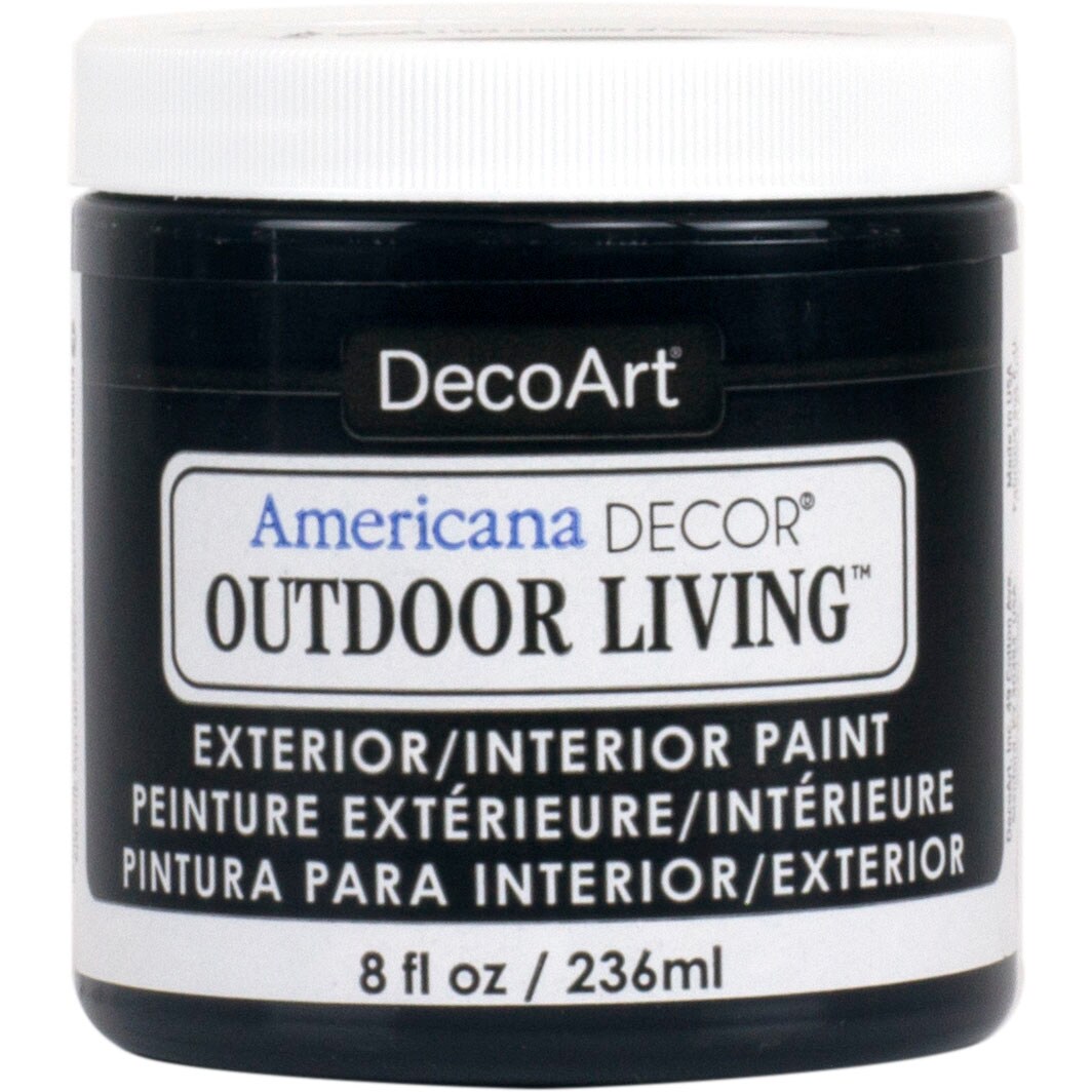 DecoArt Americana Decor Outdoor Living Paint, 8 oz., Iron Gate
