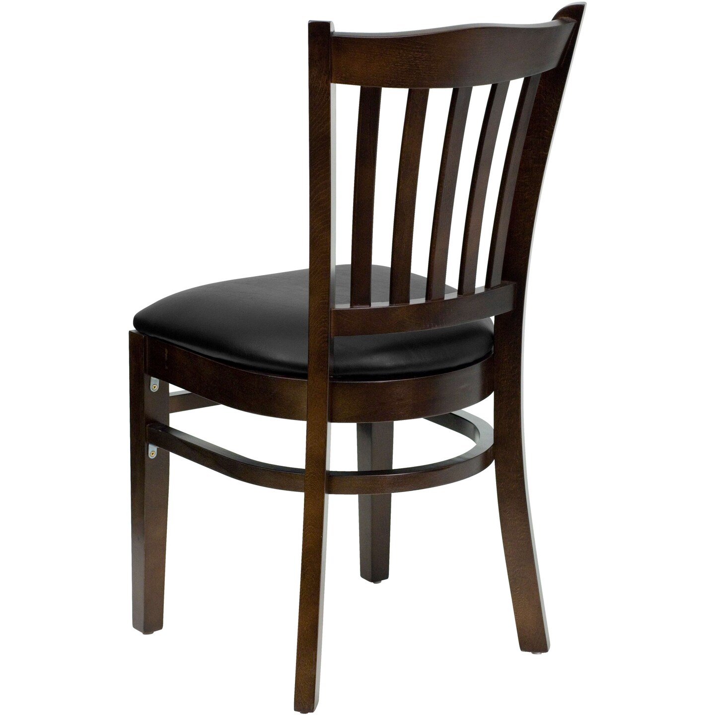 Emma and Oliver Vertical Slat Back Wooden Restaurant Dining Chair
