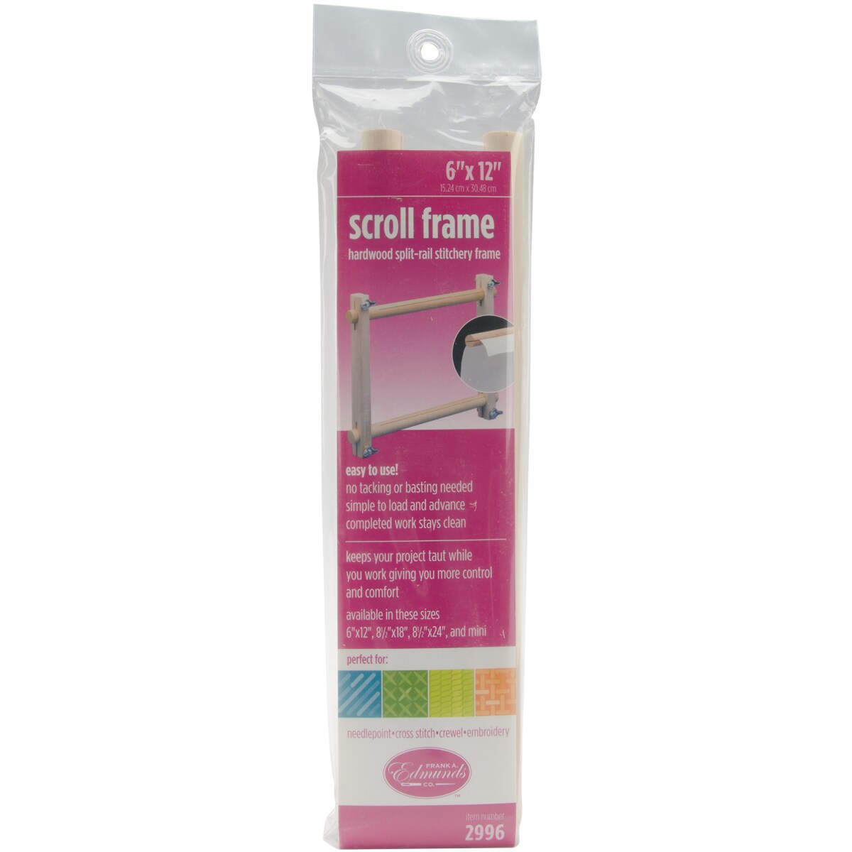 Frank A. Edmunds Split Rail Scroll Frame -6&#x22;X12&#x22;