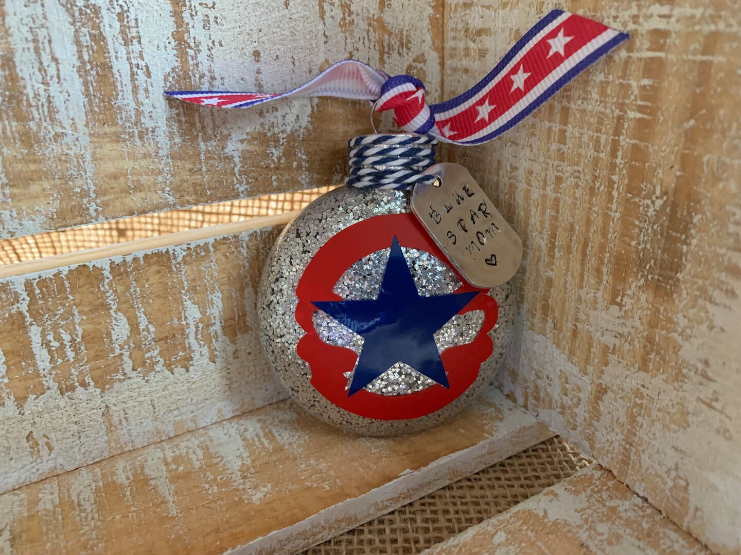 Mom Glass Ornament