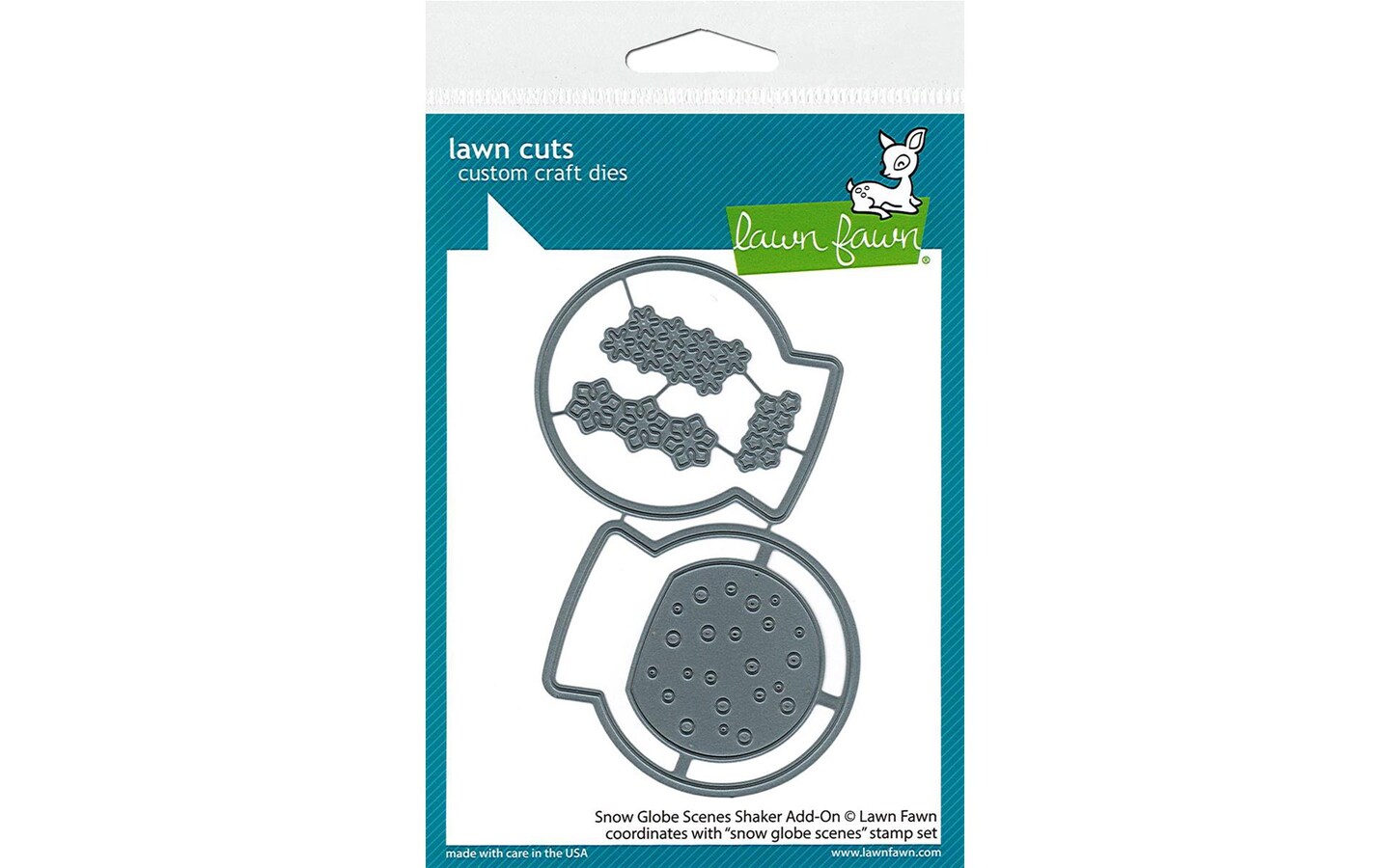 Lawn Fawn Lawn Cuts Die Snow Globe Scene Shaker AO
