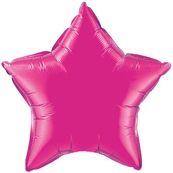 20&#x22; Magenta Star Foil Balloon