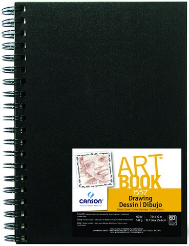 FIELD BLACK HARD COVER DRAWING BOOK 7X10
