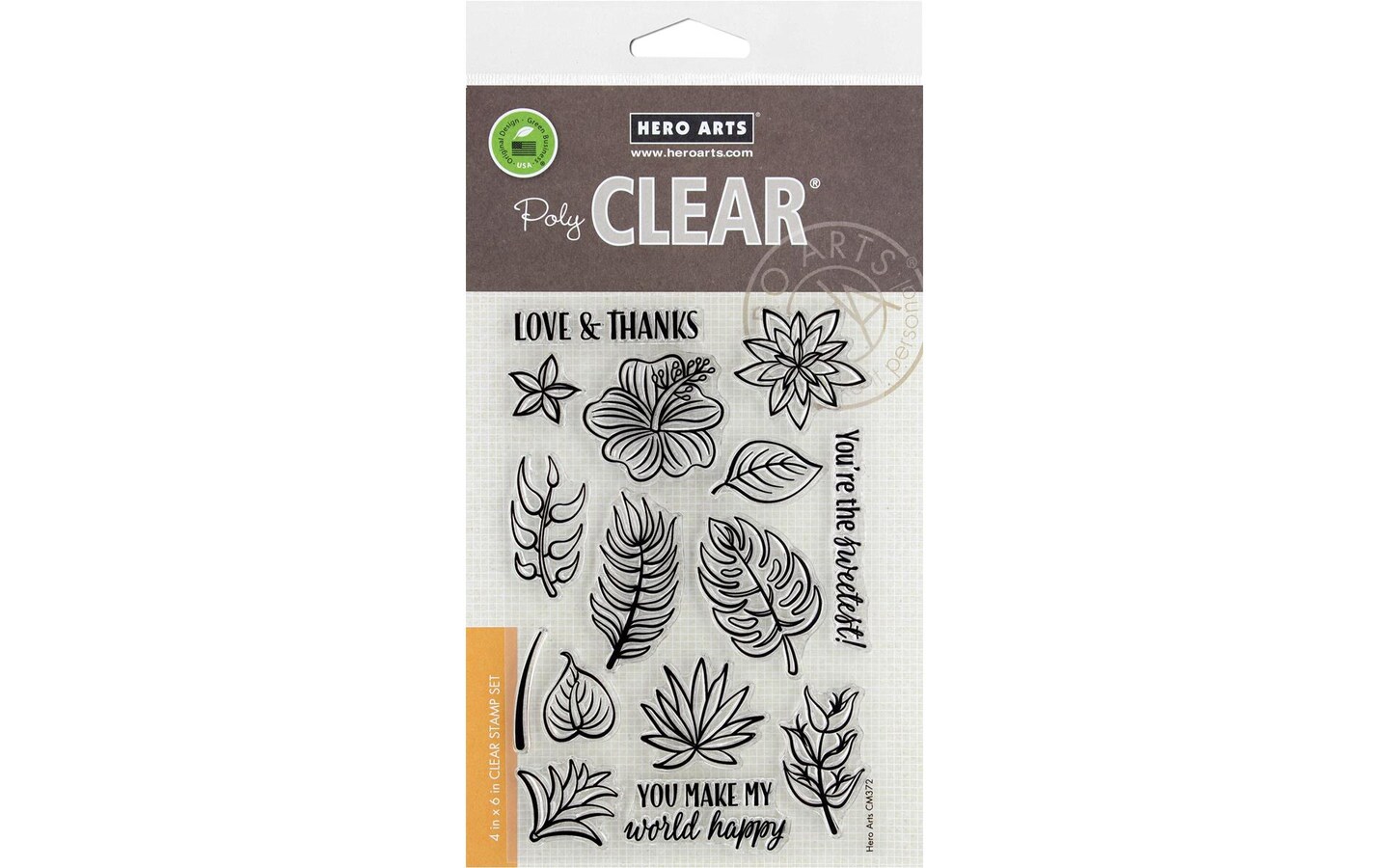 Hero Arts Clear Stamp Tropical Flowers