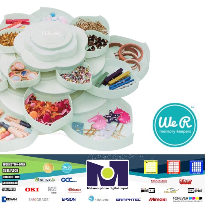 STORAGE - We R emory Keepers - BLOOM Embellishment Storage MINT 660491 by American Crafts