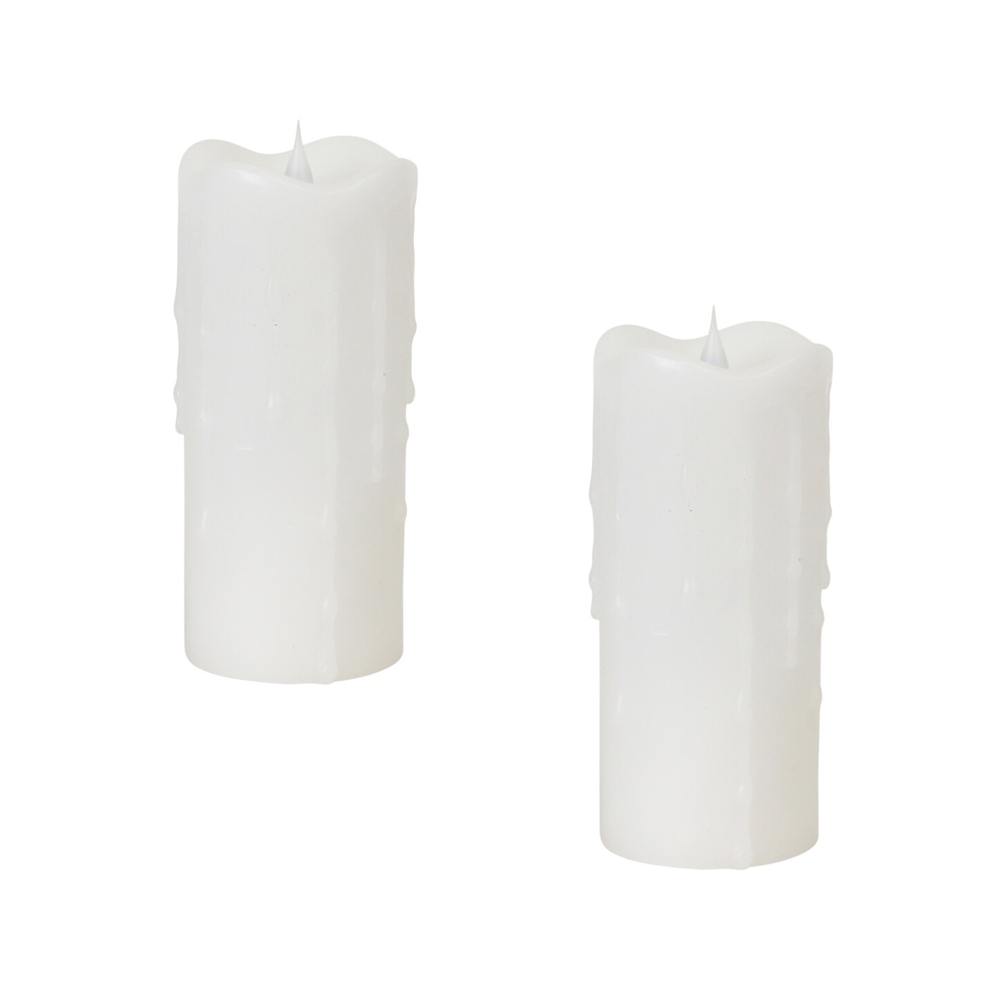 Simplux LED Dripping Candle w/Moving Flame (Set of 2)