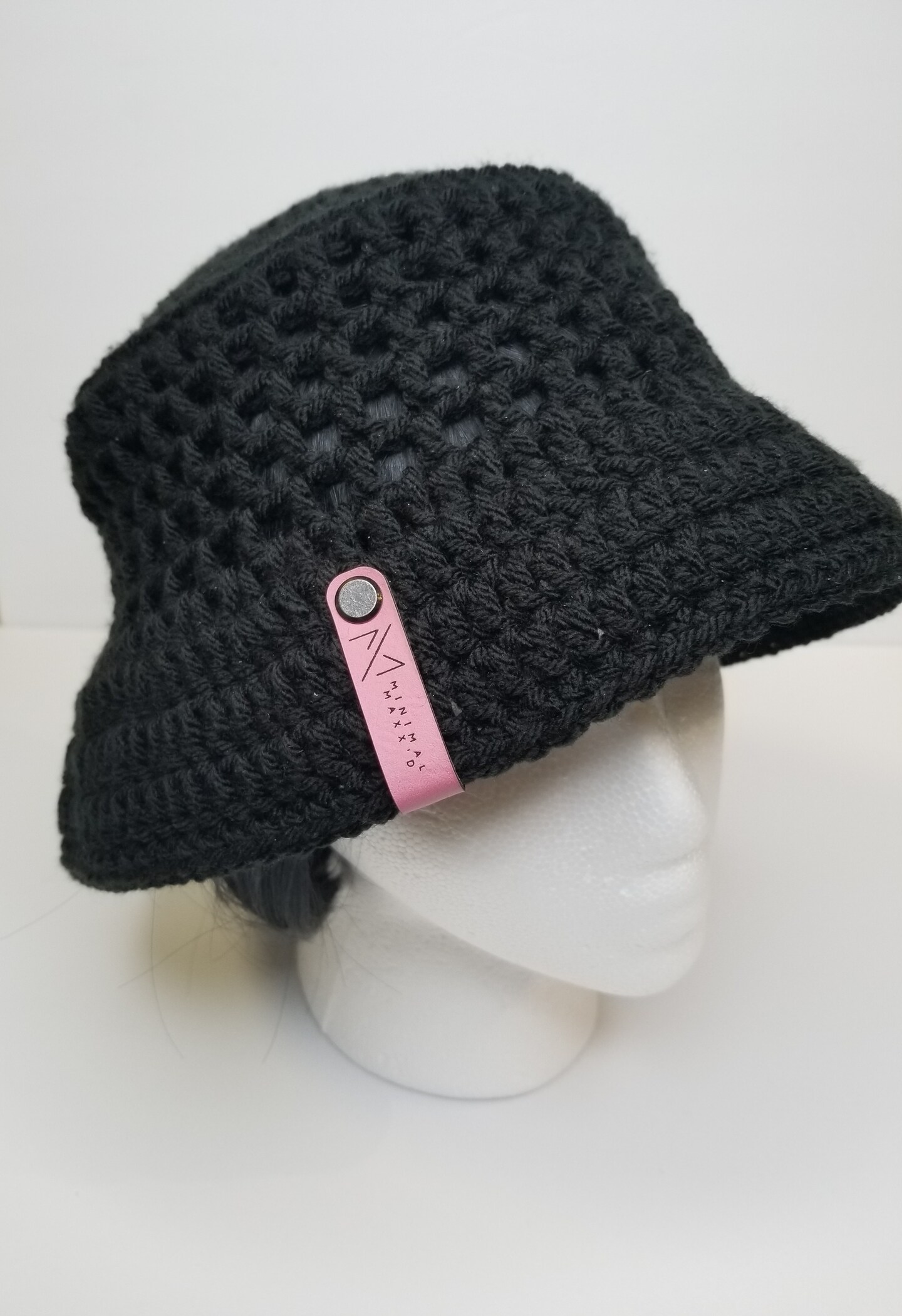 Black Crochet Bucket Hat | MakerPlace by Michaels