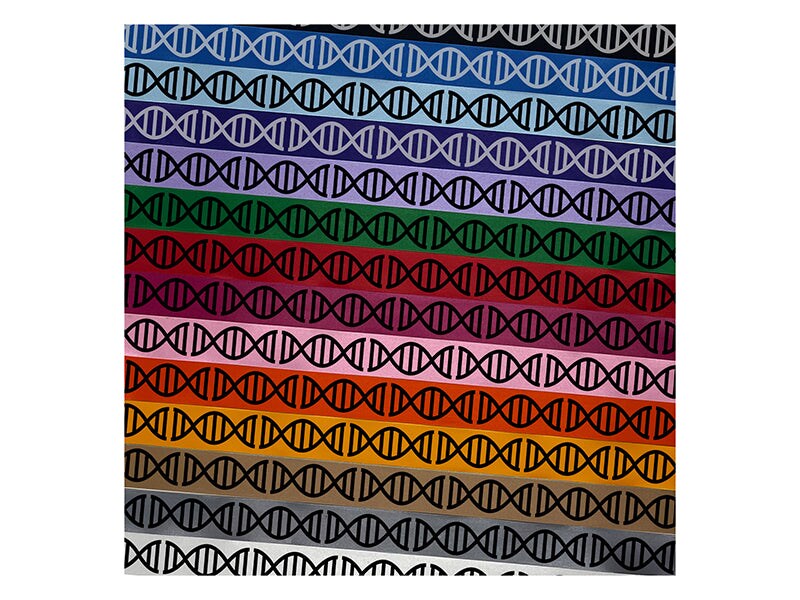 DNA Molecule Double Helix Science Symbol Satin Ribbon for Bows Gift Wrapping DIY Craft Projects - 1&#x22; - 3 Yards