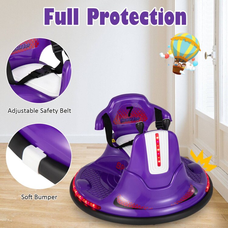 6V Bumper Car for Kids Toddlers Electric Ride On Car Vehicle with 360&#xB0; Spin